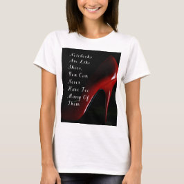 Camiseta Notebooks Red Heels são como calçados