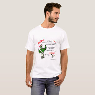 Camiseta Notem todos os Cactos - Os humanos são perigosos!