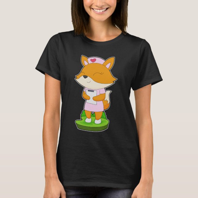 Camiseta Notepad da Enfermeira Fox (Frente)