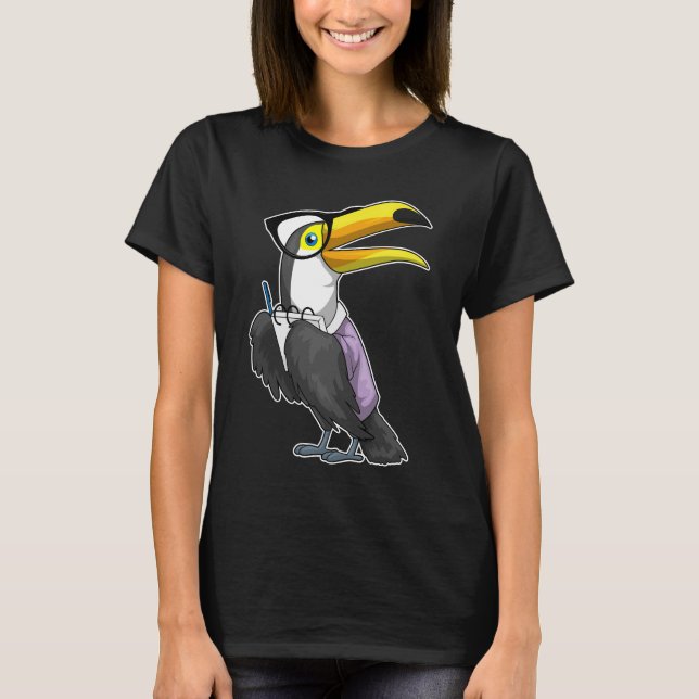 Camiseta Notepad do Secretário Toucan (Frente)