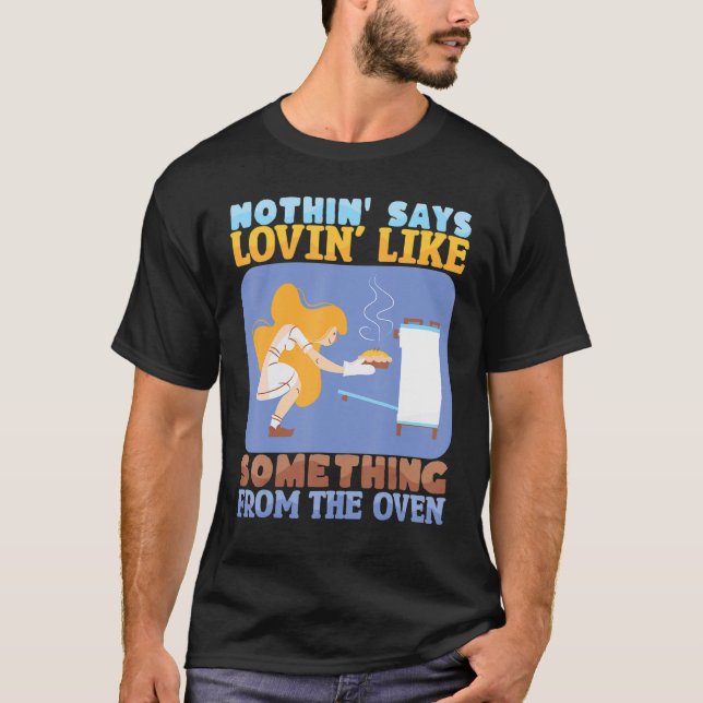 Camiseta Nothing Says Loving Like Baking Bakery Donut Cake  (Frente)