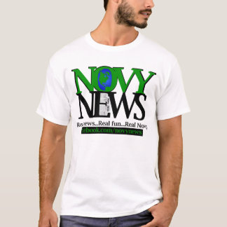 Camiseta Notícia básica do Novy dos homens