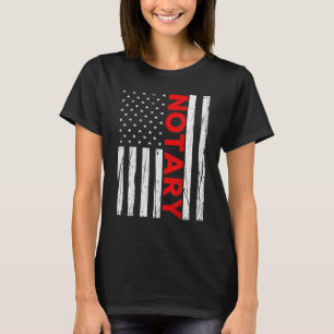 Camiseta Notícia Patriótica Americana Bandeira Notária Públ