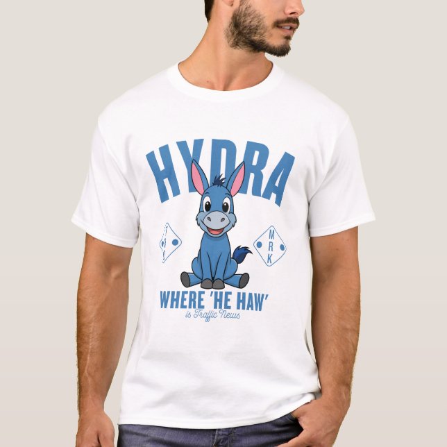 Camiseta Notícias de trânsito de Hydra (Grécia) (Frente)