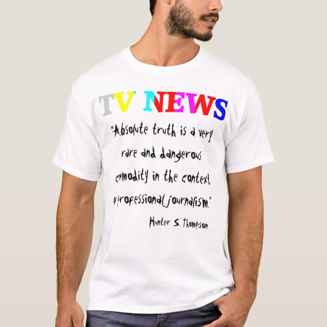Camiseta Notícias de TV "Verdade Absoluta" (Frente)