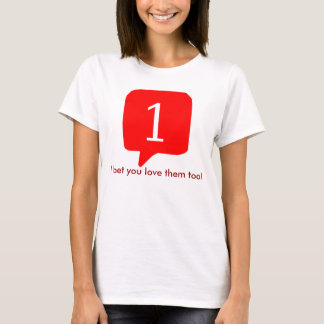 Camiseta Notificações de Facebook, eu apostei que você os