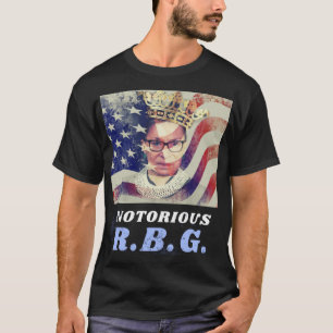 Camiseta Notoriamente RGB Ruth Bader Ginsburg Política Femi