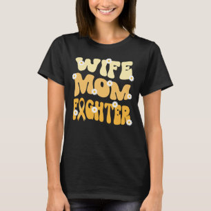 Camiseta notoriedade do cancer de lutador da esposa groovy
