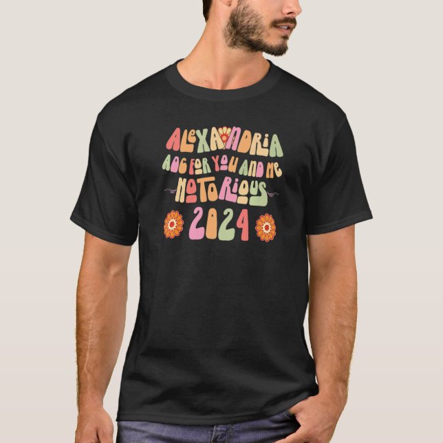 Camiseta Notorious AOC For You and Me 2024 Retro Alexandria (Frente)