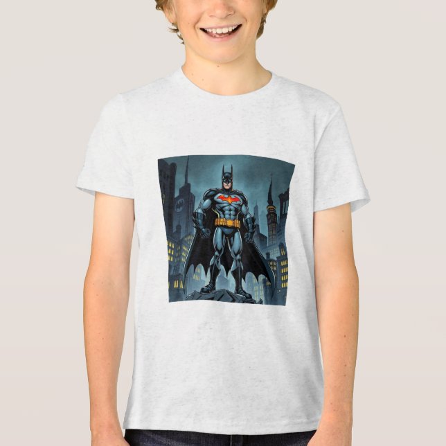 Camiseta Noturna das Crianças Guardiãs - Insp Hero (Frente)