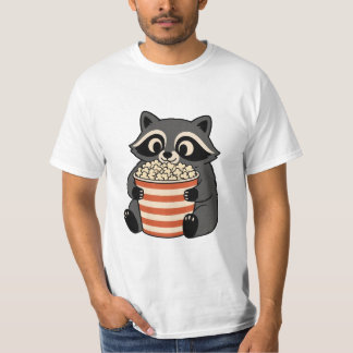 Camiseta Noturna de Filme de Guaxinim Fofinho Come