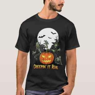 Camiseta Noturna de Halloween Divertida e Assustad