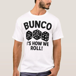 Camiseta Noturna do Jogo de Dados Divertido Bunco