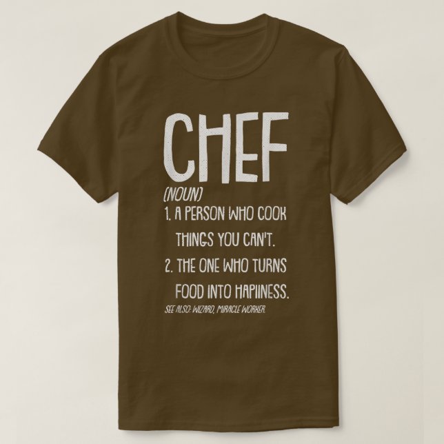 Camiseta Noun Chef Engraçado Sous Mestre Cabeça Erutivo Coz (Frente do Design)
