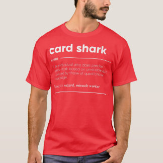 Camiseta Noun Engraçado de Definição de Tubarão de Cartão