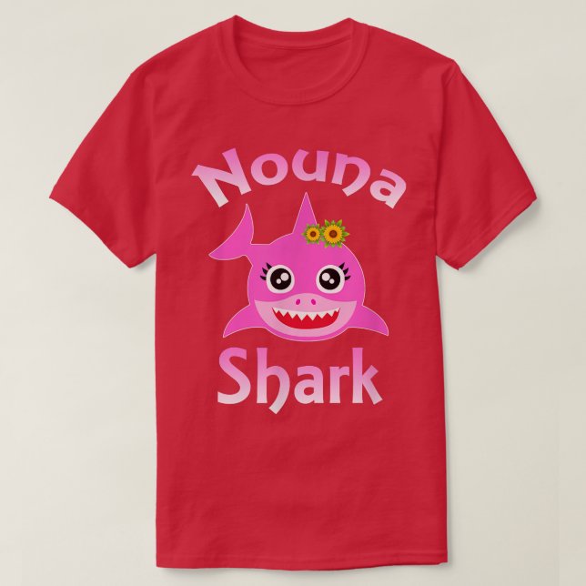 Camiseta Nouna Shark Greek Godmother Funny Shark  (Frente do Design)