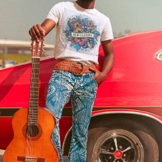 Camiseta Nouvelle-Calédonie tropical, fleurs