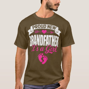 Camiseta Nova Avô Orgulhosa da Família Retro É uma Garota G