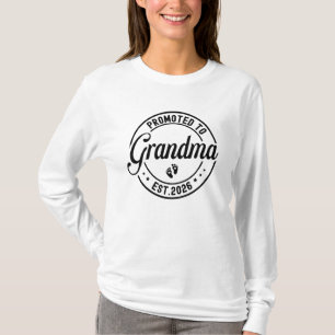 Camiseta Nova avó promovida à vovó 2026