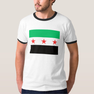 Camiseta Nova bandeira da Revolução poste da Liberdade Síri
