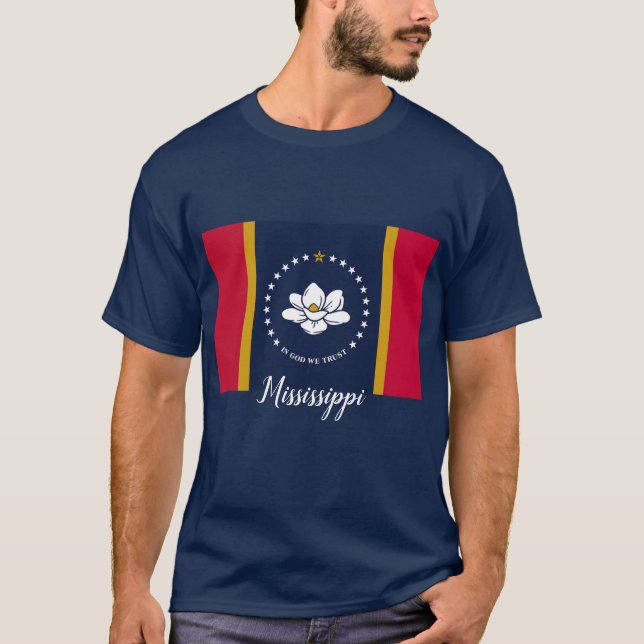 Camiseta Nova bandeira do Mississippi 2020 (Frente)