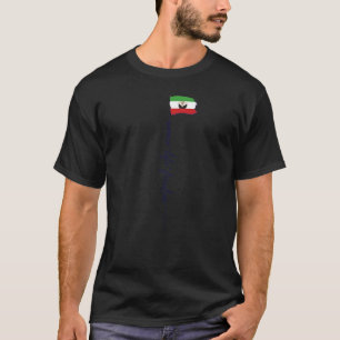 Camiseta Nova bandeira iraniana no Hijab Female Support Wom