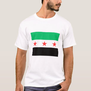 Camiseta Nova bandeira síria liberdade liberdade Síria revo