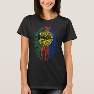 Camiseta Nova Caledónia Bandeira Dna Fingerprint Men Mulher