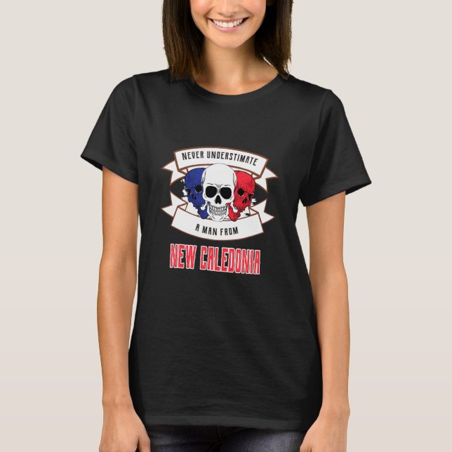 Camiseta Nova Caledônia Nunca Subestime (Frente)