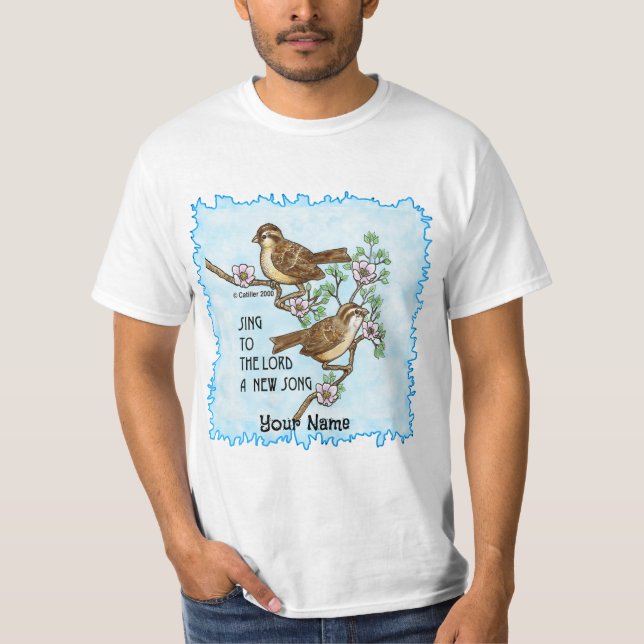 Camiseta Nova Canção Pássaros Cristão   (Frente)