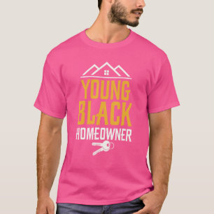 Camiseta Nova Casa Orgulhosa Jovem Herdeiro Negro