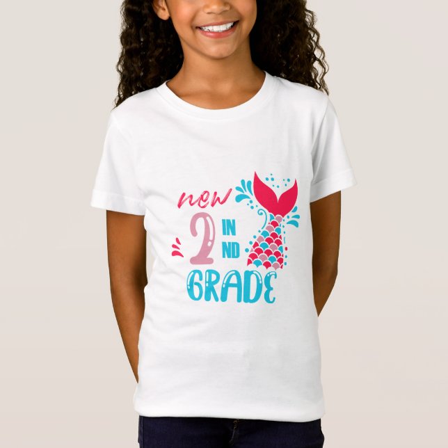 Camiseta Nova Cauda de Sereia de Grau segundo (Frente)