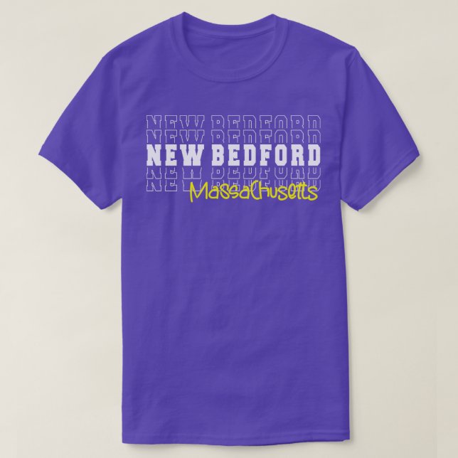 Camiseta Nova cidade de Bedford Massachusetts New Bedford M (Frente do Design)