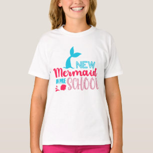 Camiseta Nova Coluna de Sereia da Pré-escola