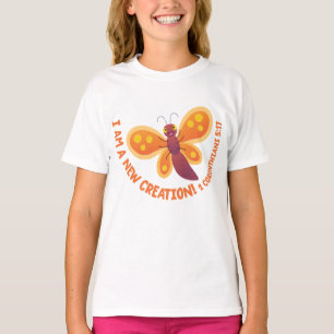 Camiseta Nova criação borboleta bonita desenho bíblico vers