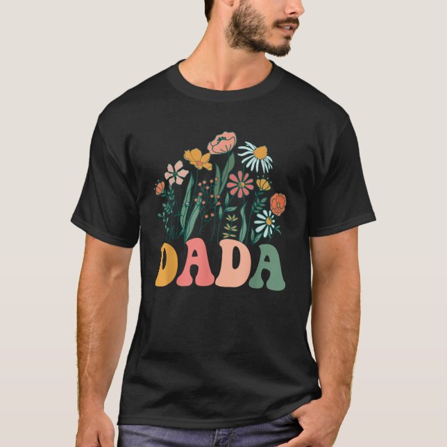 Camiseta Nova DADA Wildflower Primeiro Chá de fraldas de An (Frente)