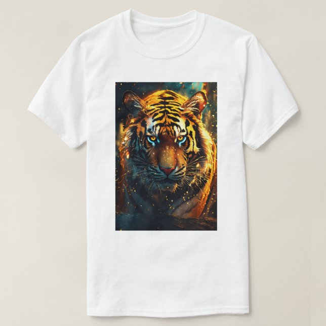 Camiseta Nova design Tiger para homens e mulheres (Frente do Design)