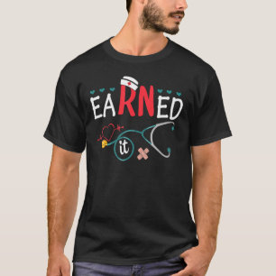 Camiseta Nova Enfermeira No Est 2022 Rn Graduação Para Ela 