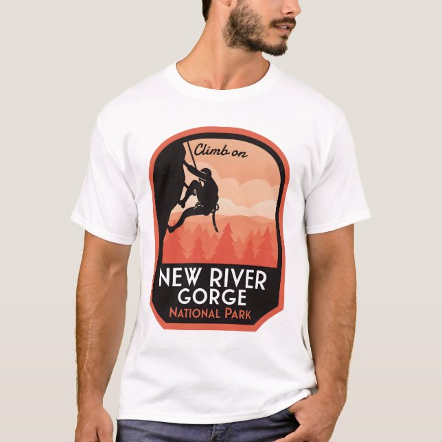 Camiseta Nova Escala de Rocha de Gorge (Frente)