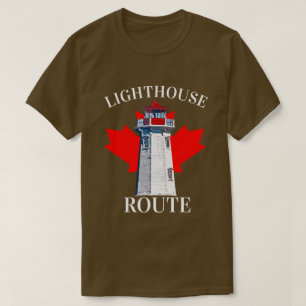 Camiseta Nova Escócia 902 Rota de farol Covada de Peggy