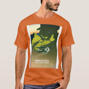 Camiseta Nova Escócia Canadá - viagem mapa