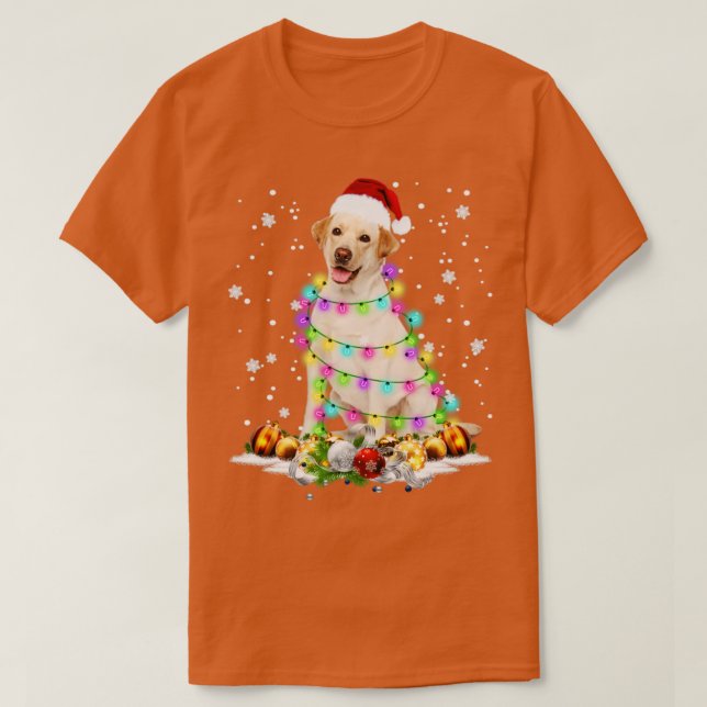 Camiseta Nova Escócia Duck Tolking Retriever Christmas Dog  (Frente do Design)