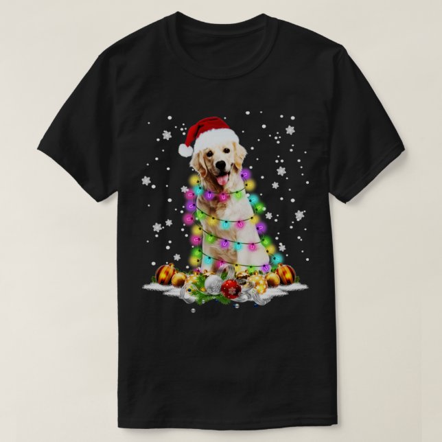 Camiseta Nova Escócia Duck Tolking Retriever Christmas Dog  (Frente do Design)