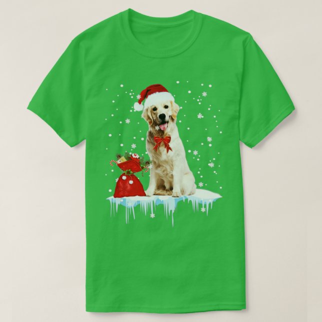 Camiseta Nova Escócia Duck Tolling Retriever Feliz Natal (Frente do Design)