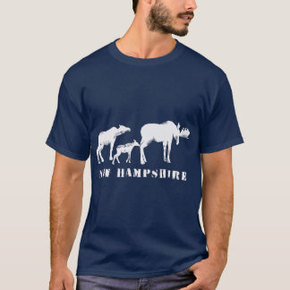 Camiseta Nova família Hampshire NH Moose