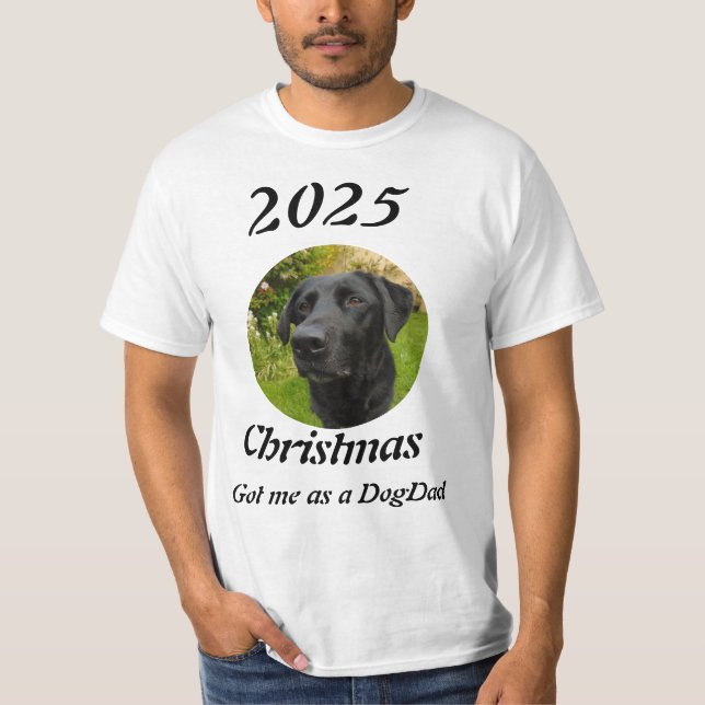 Camiseta Nova foto de Natal do DogDad (Frente)