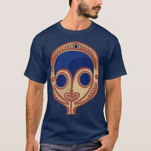 Camiseta Nova Guiné Tribal Art Face Máscara