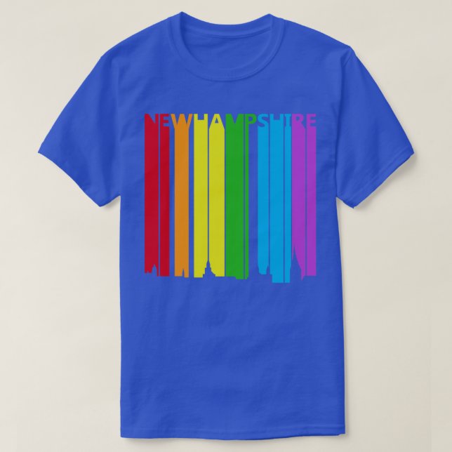 Camiseta Nova Hampshire LGBT Orgulho gay (Frente do Design)