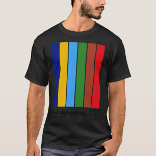 Camiseta Nova Hampshire Original Flag Aestic Colors Desenho