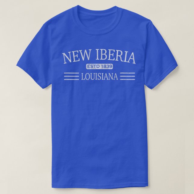 Camiseta Nova Iberia Louisiana 1 (Frente do Design)